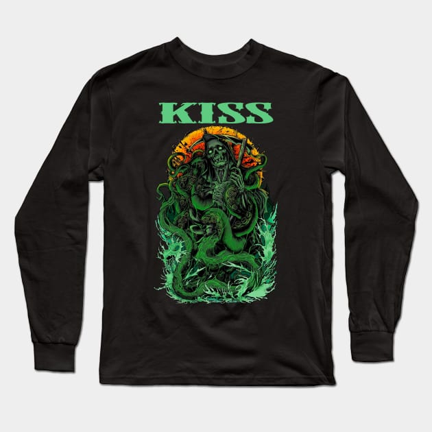 KISS BAND Long Sleeve T-Shirt by Angelic Cyberpunk